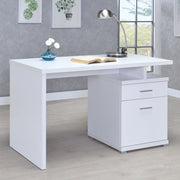 Irving 47-inch 2-drawer Office Computer Desk Cappuccino