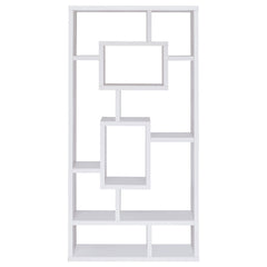 Corey 71-inch 8-shelf Bookshelf White