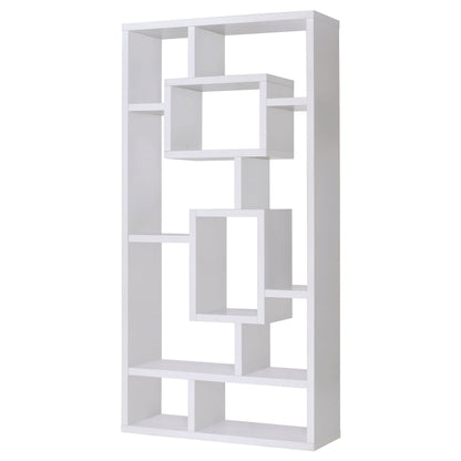 Corey 71-inch 8-shelf Bookshelf Cappuccino
