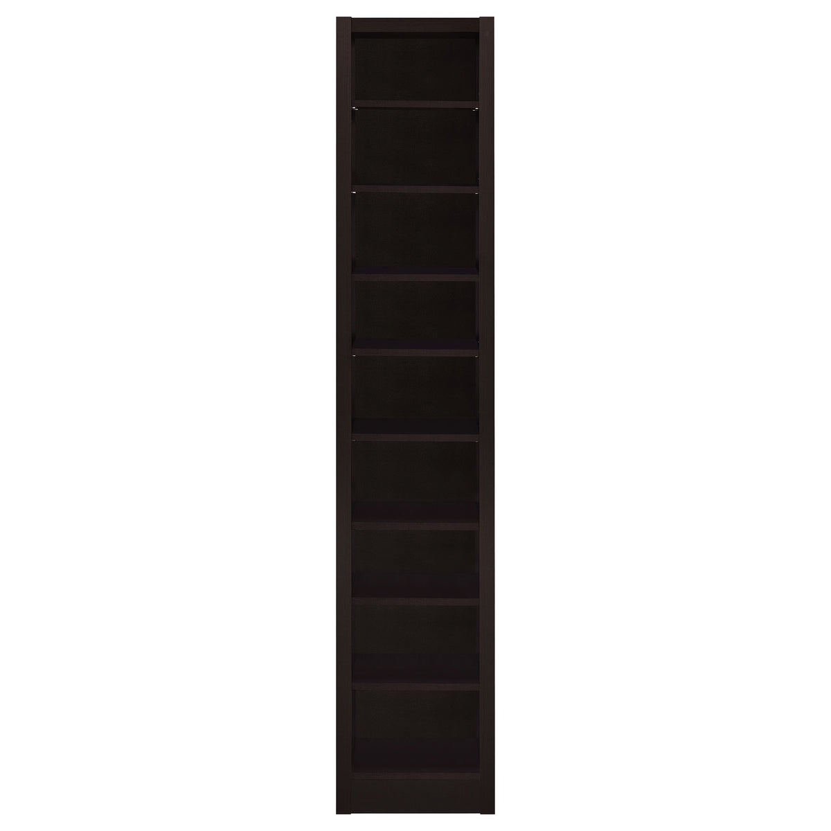 Eliam 71-inch 9-shelf Bookcase Cappuccino