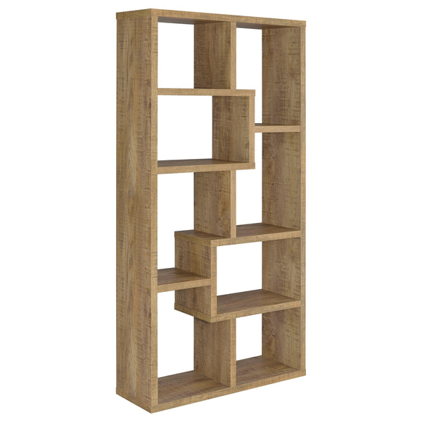 Theo 71-inch 6-shelf Bookshelf Mango