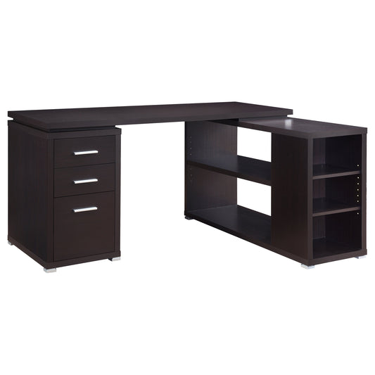 Yvette 60" L-Shaped Desk with Storage Drawers