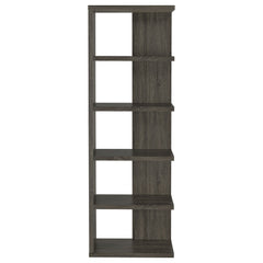 Estantería Harrison de 71 pulgadas y 5 estantes, color gris desgastado