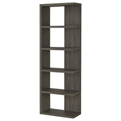 Estantería Harrison de 71 pulgadas y 5 estantes, color gris desgastado