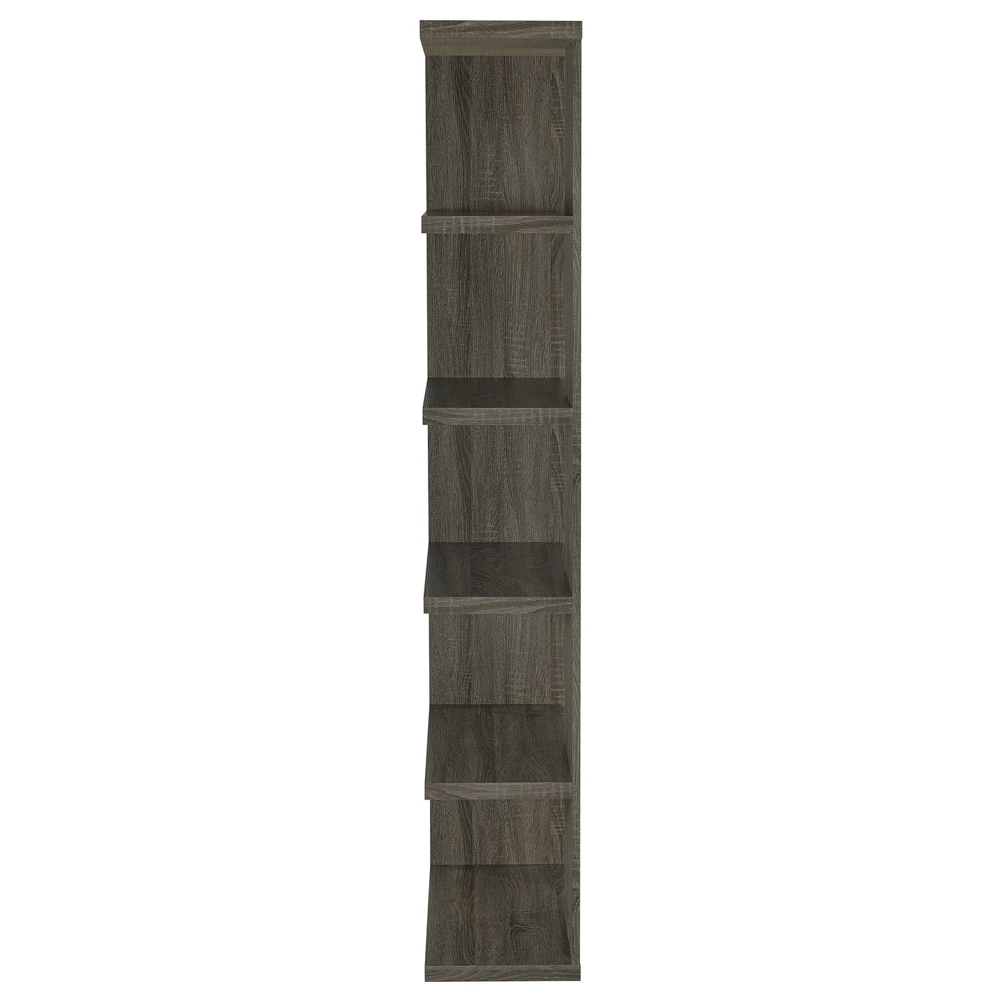 Harrison 71-inch 5-shelf Bookshelf Weathered Grey