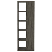 Estantería Harrison de 71 pulgadas y 5 estantes, color gris desgastado