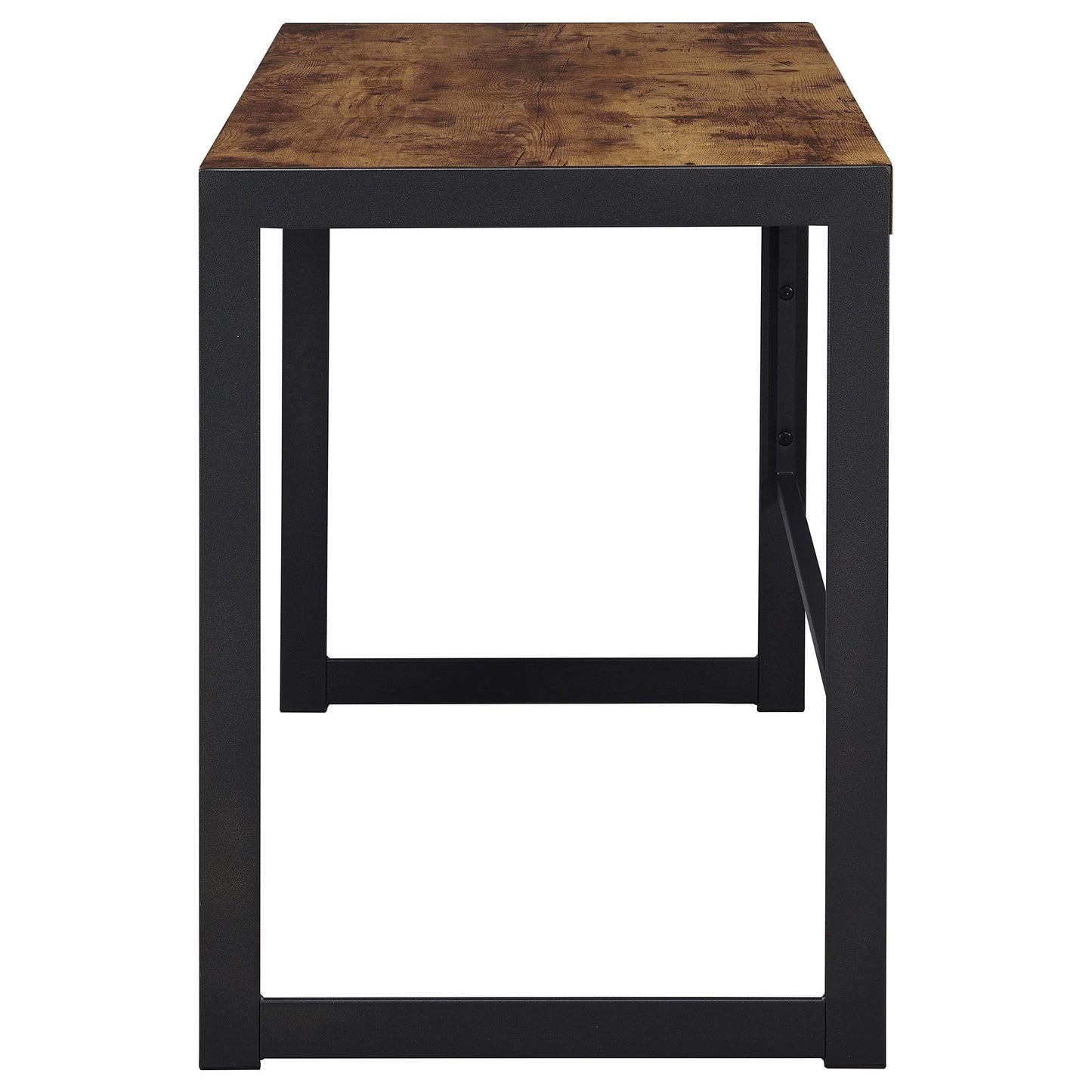 Escritorio de madera de ingeniería Estrella de 47 pulgadas color nuez moscada rústica