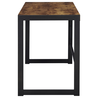 Escritorio de madera de ingeniería Estrella de 47 pulgadas color nuez moscada rústica