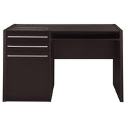 Escritorio de oficina Halston de 47 pulgadas con 2 cajones y gabinete color capuchino