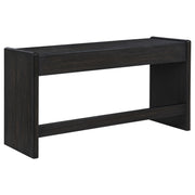 Leandro 2-drawer Home Office Writing Desk Burnished Black