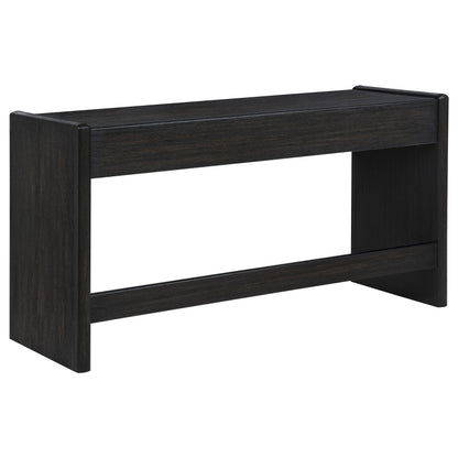 Leandro 2-drawer Home Office Writing Desk Burnished Black