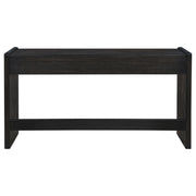 Leandro 2-drawer Home Office Writing Desk Burnished Black