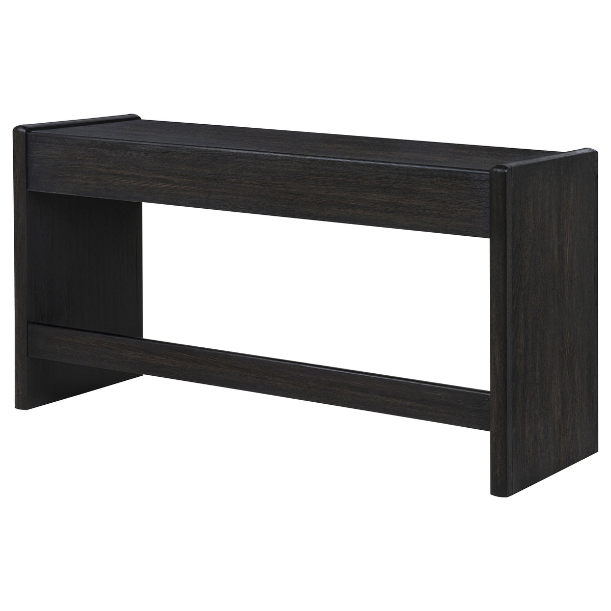 Leandro 2-drawer Home Office Writing Desk Burnished Black