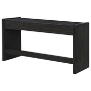 Leandro 2-drawer Home Office Writing Desk Burnished Black