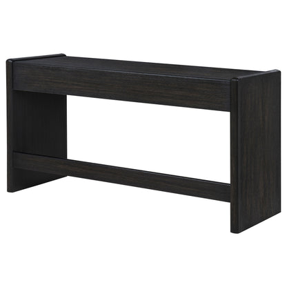 Leandro 2-drawer Home Office Writing Desk Burnished Black