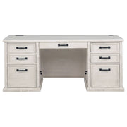 Altidore 68-inch 7-drawer Executive Home Office Desk Distressed White