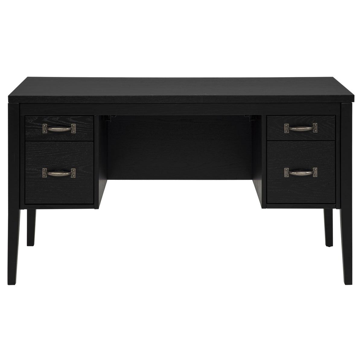 Graham 4-Drawer Lift-Top Computer Desk Black