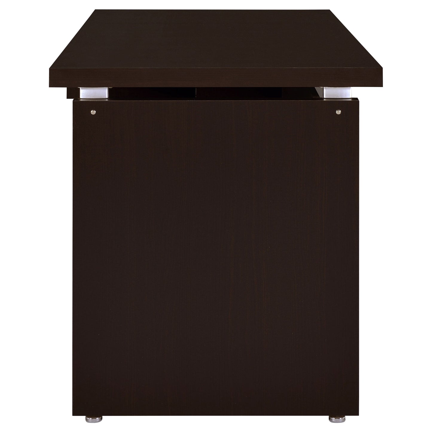 Escritorio de madera de ingeniería Skylar de 39 pulgadas, color capuchino