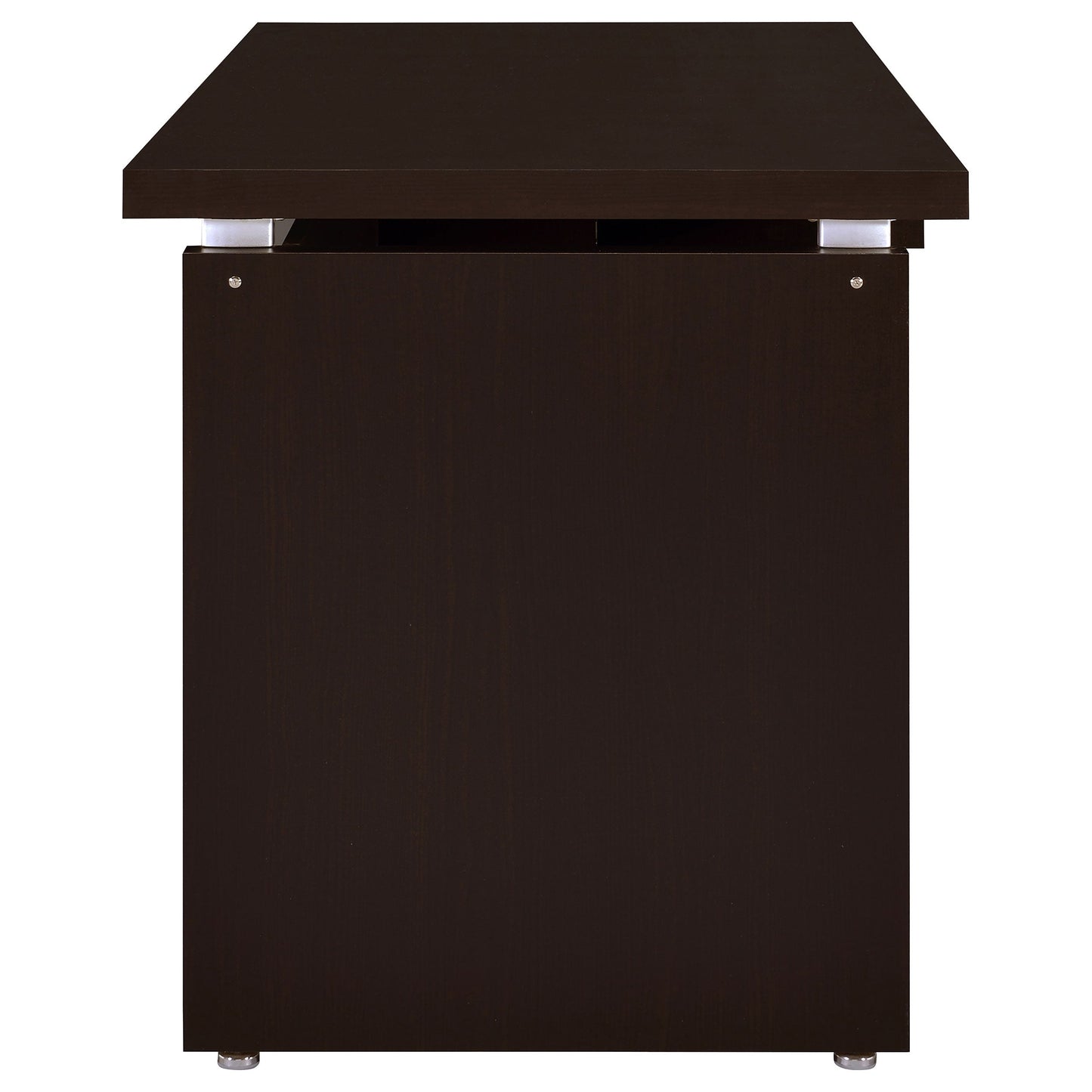 Escritorio de madera de ingeniería Skylar de 39 pulgadas, color capuchino