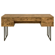 Escritorio Analiese de 63 pulgadas con 4 cajones, madera flotante gris