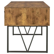 Escritorio Analiese de 63 pulgadas con 4 cajones, madera flotante gris