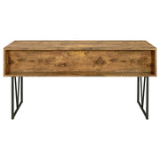 Escritorio Analiese de 63 pulgadas con 4 cajones, madera flotante gris