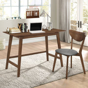 Conjunto de escritorio y silla para computadora Karri Home Office en nogal