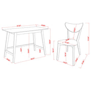 Conjunto de escritorio y silla para computadora Karri Home Office en nogal