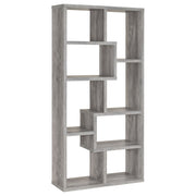 Theo 71-inch 7-shelf Bookshelf Cappuccino