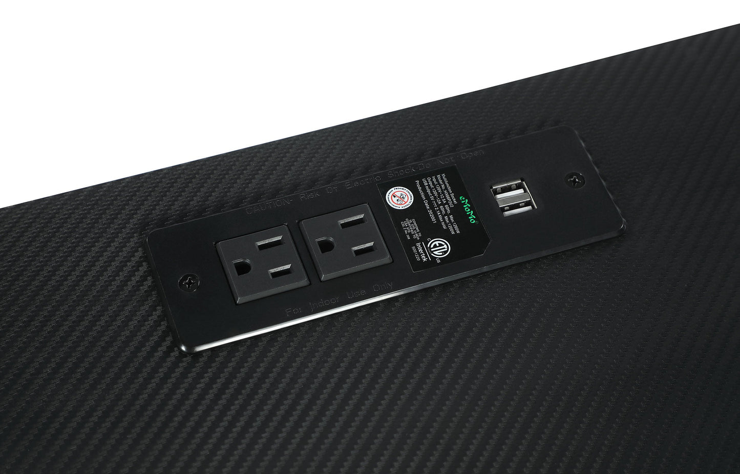 Escritorio Jessie de 47 pulgadas con pizarra blanca y USB negro