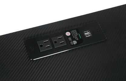 Escritorio Jessie de 47 pulgadas con pizarra blanca y USB negro