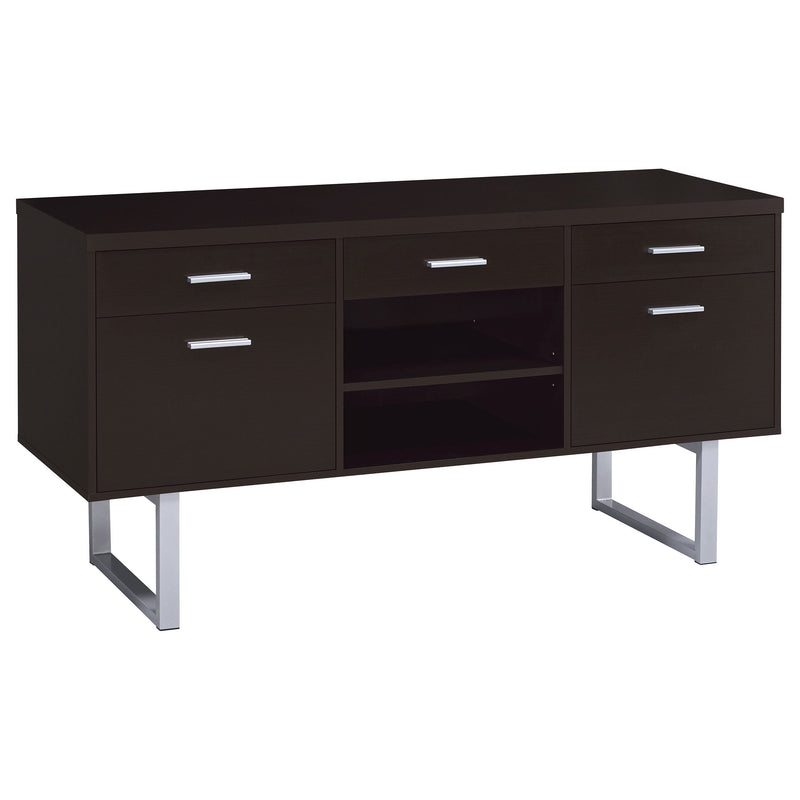 Credenza Cappuccino de almacenamiento para oficina en casa de 5 cajones Lawtey