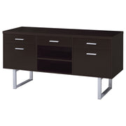 Credenza Cappuccino de almacenamiento para oficina en casa de 5 cajones Lawtey