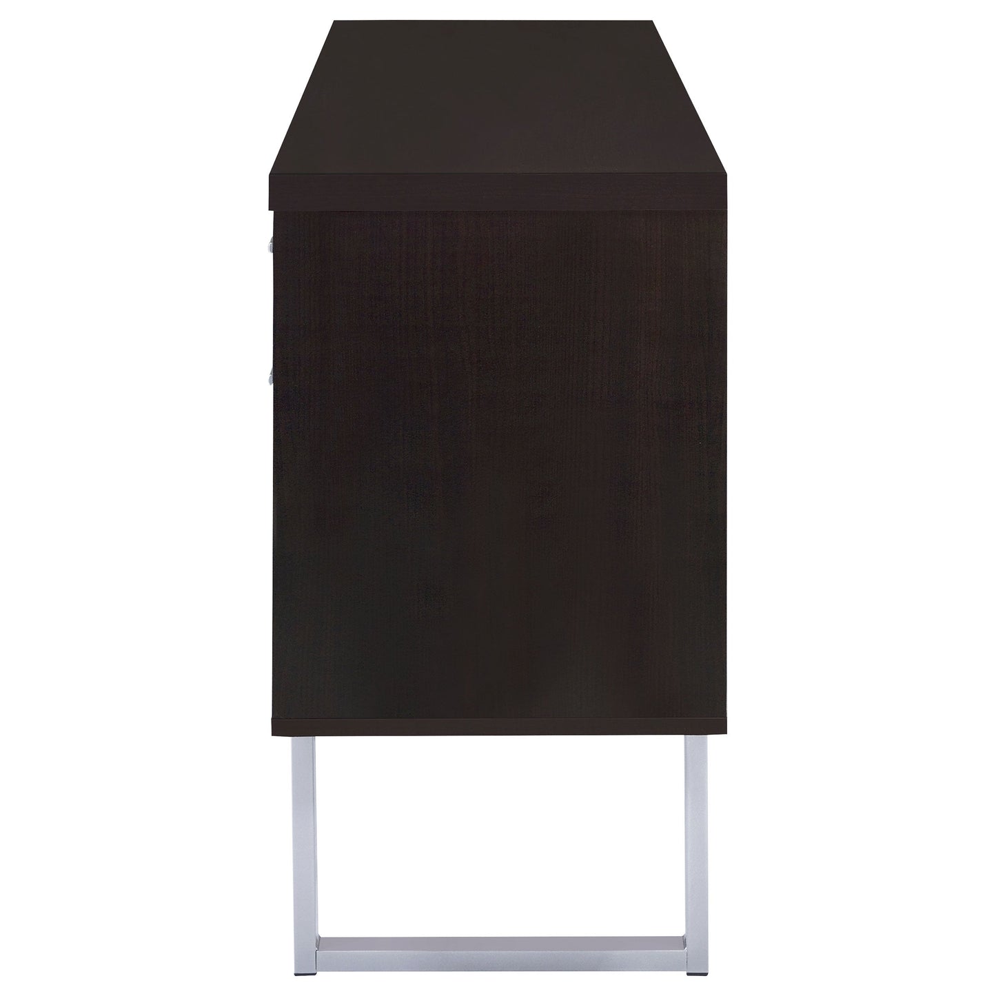 Credenza Cappuccino de almacenamiento para oficina en casa de 5 cajones Lawtey