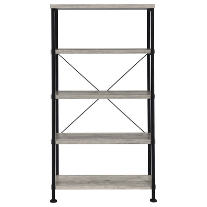 Analiese 63-inch 4-shelf Bookshelf Grey Driftwood