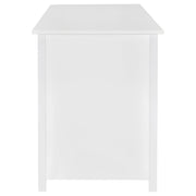 Dylan 60-inch 4-drawer Lift Top Office Desk White High Gloss