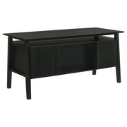 Goodson 64-inch 4-Drawer Double Pedestal Computer Desk Black