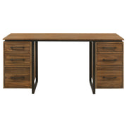 Berhalter 6-Drawer Double Pedestal File Computer Desk