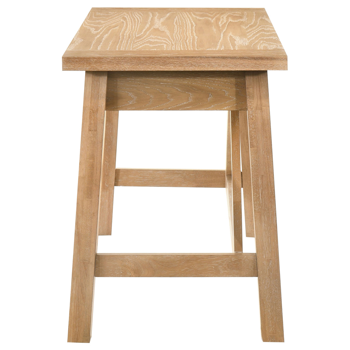 Fabian 54-inch 2-drawer Computer Writing Desk Distressed Light Brown