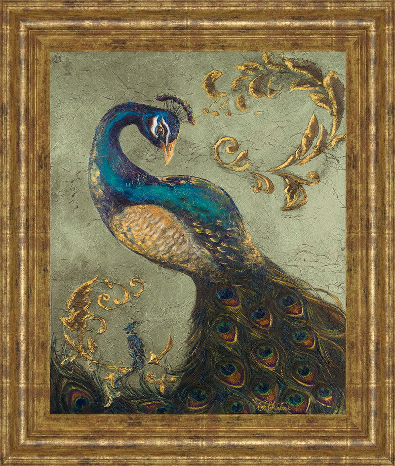Peacock On Sage II By Tiffany Hakimipour