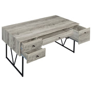 Escritorio Analiese de 63 pulgadas con 4 cajones, madera flotante gris
