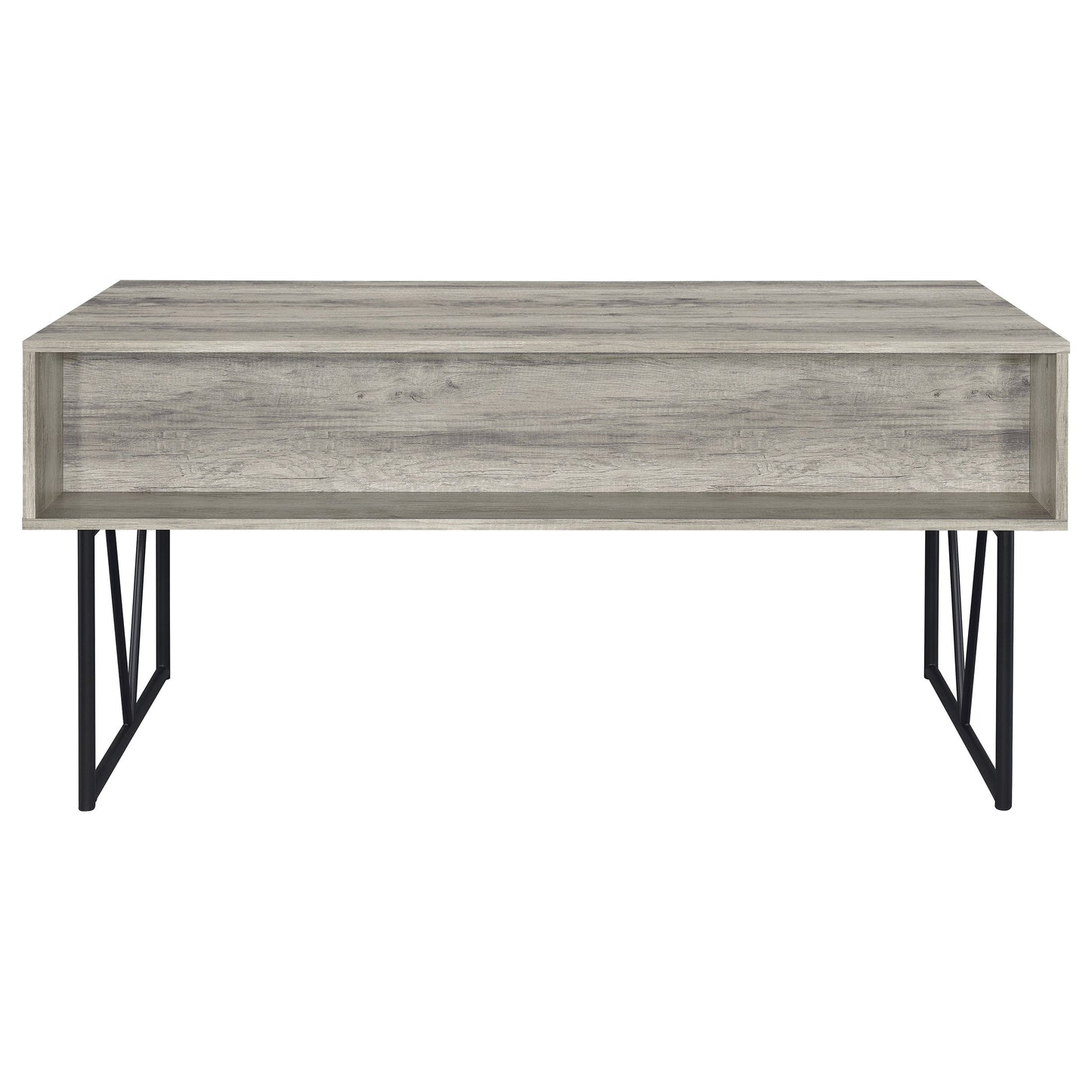 Analiese 63-inch 4-drawer Writing Desk Grey Driftwood