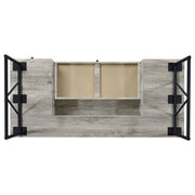 Escritorio Analiese de 63 pulgadas con 4 cajones, madera flotante gris