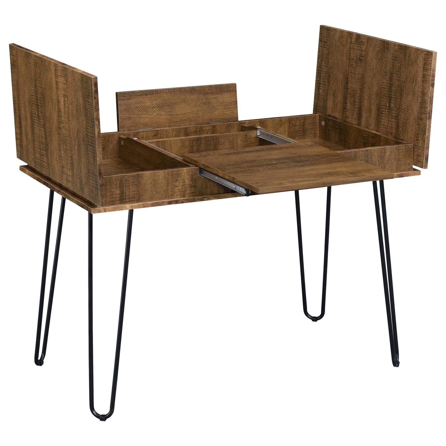 Escritorio Sheeran de 47 pulgadas con almacenamiento en color ámbar rústico