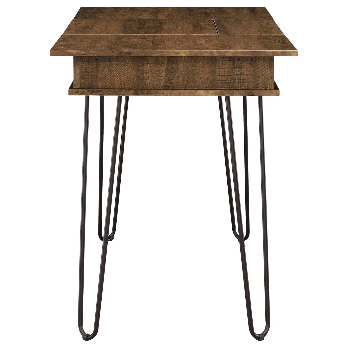 Escritorio Sheeran de 47 pulgadas con almacenamiento en color ámbar rústico