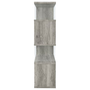 Emelle 63-inch 4-shelf Glass Panel Bookshelf Black