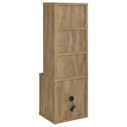Librería Westpark de 3 estantes con USB y cajón con cerradura, color negro