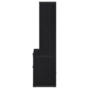 Librería Westpark de 3 estantes con USB y cajón con cerradura, color negro