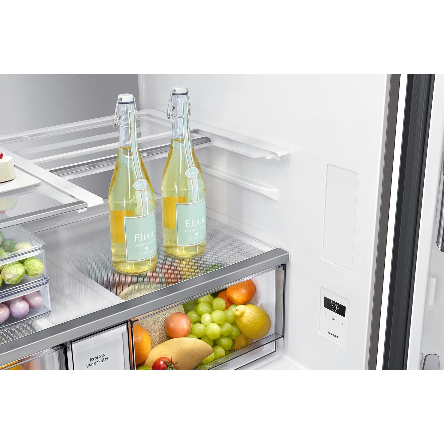  Samsung 36-inch, 22.5 cu. ft. Counter Depth French 4-Door Refrigerator with Beverage Center™ RF23DB9600QLAA IMAGE 8