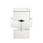 Mesa auxiliar cuadrada Dominic Glam de 20" de largo